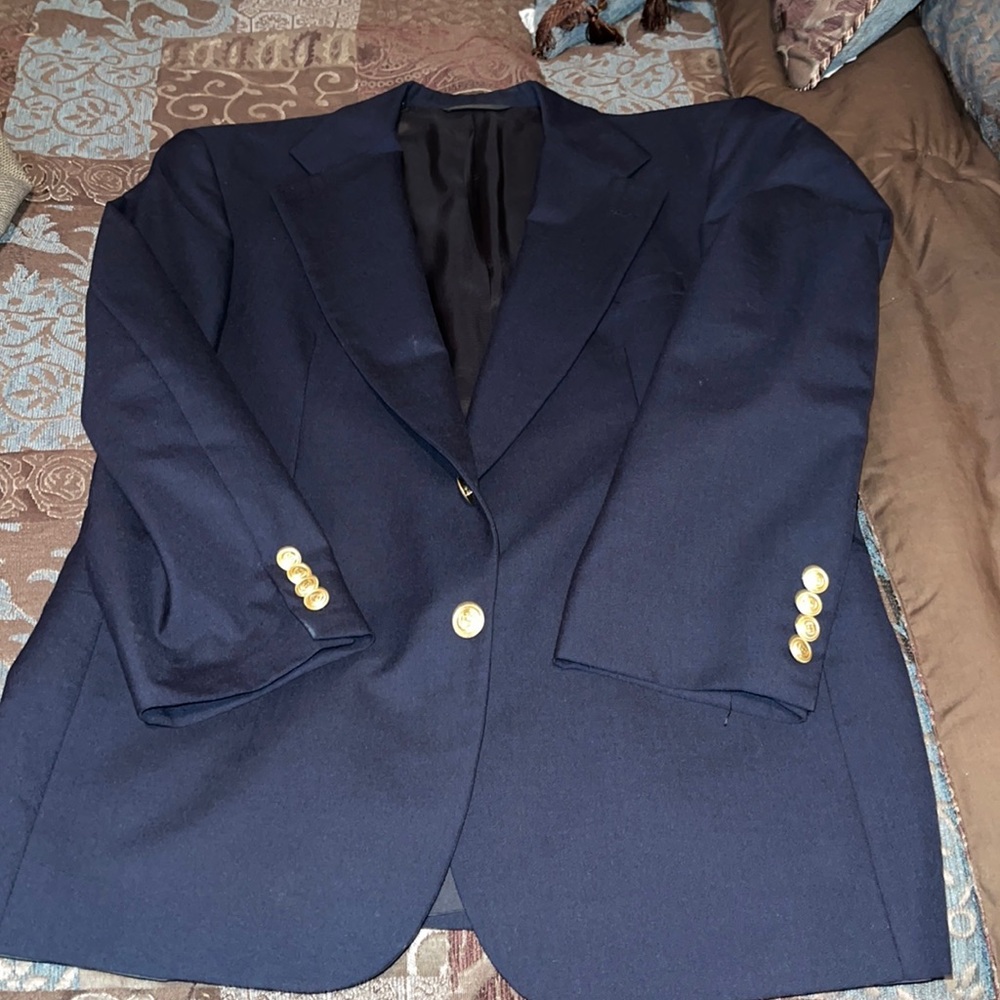 Navy blue sport coat